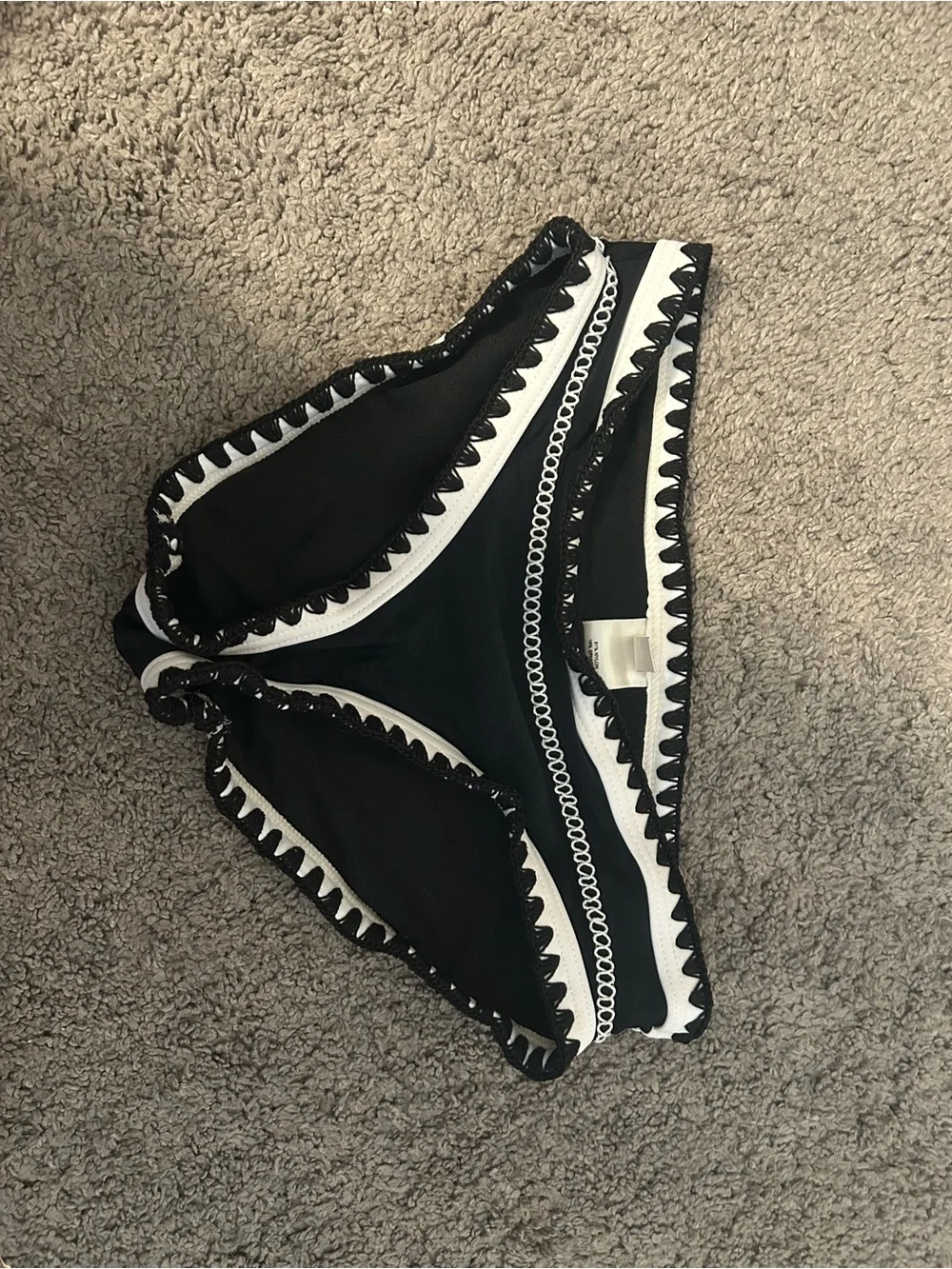 GB Girls Black and White Triangle Swim Sets